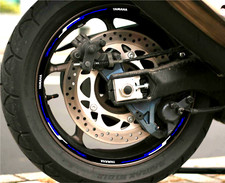 KIT Adesivi CERCHI moto yamaha tmax 500 530 560 strisce RUOTE t-max STICKERS BLU