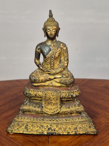 Scultura bronzo raff buddha - in, raff.buddha