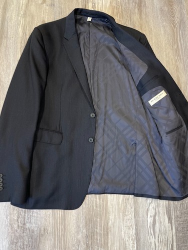 Blazer burberry lana blu navy - blu,