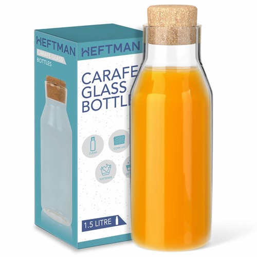 Heftman carafe glass bottle - carafe,