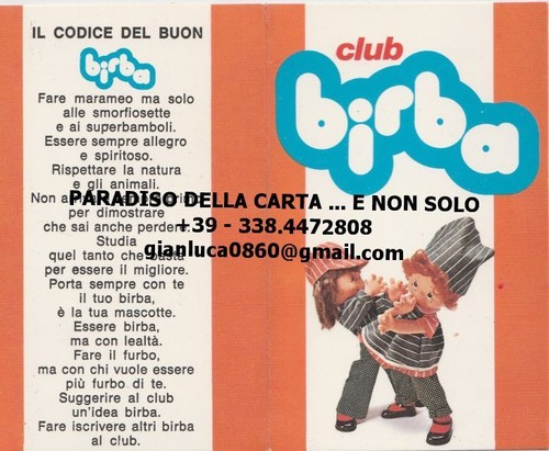 Tessera club birba industria - tessera,