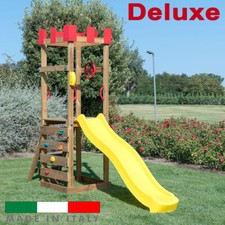 Parco Giochi Torre Sole Deluxe Singola Scivolo + Risalita