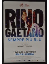 manifesto RINO GAETANO ma il cielo è sempre più blu cantautore W142