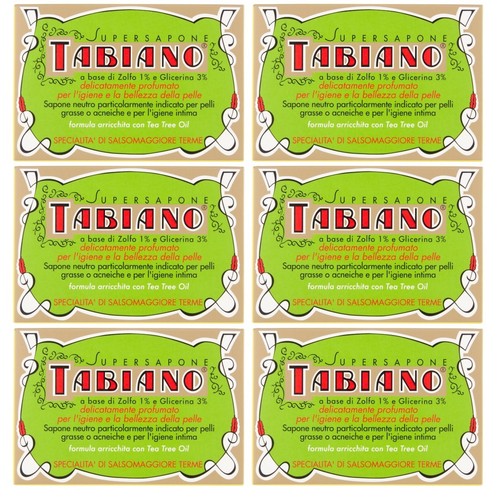 Tabiano saponetta base di - 6x,