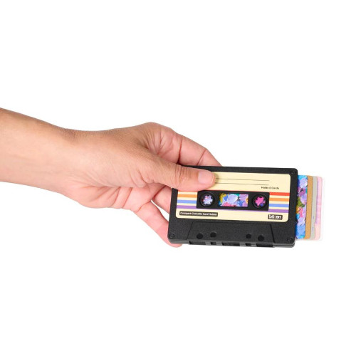 Porta carte vintage black - carte,