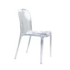 Sedia da pranzo con schienale nordico moderna semplice trasparente cristallo acrilico