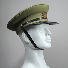 Replica anni 40 - 50 - Cappello Berretto Visiera Ufficiali Militari VIET MINH + Distintivo Originale