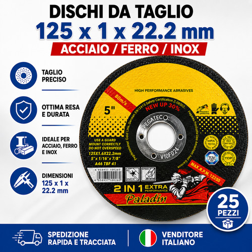 Dischi taglio 125 1 - da, x