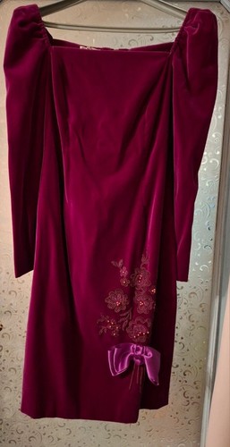 Abito donna velluto vintage - velluto,