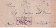 1944 LUOGOTENENZA piego con coppia  LUPA da Toritto ad Altamura