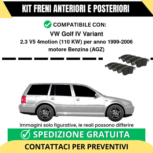 Pastiglie freno ant - +, vw