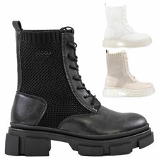 Scarpe donna anfibi traforati