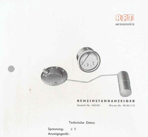 Rft indicatore livello - livello, benzina