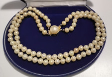 Christian DIOR 2 Fili Perle Bijoux Vintage Anni 60/70 Piccoli Difetti Bella Rara