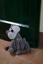 Fermaporte in tessuto - pelouche gatto