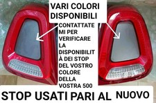 COPPIA FANALI STOP FARI POSTERIORE DESTRO E SINISTRO FIAT 500 VARI  COLORI