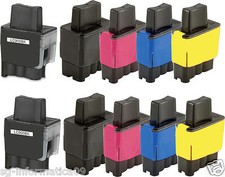 KIT 10 CARTUCCE COMPATIBILI CON BROTHER DCP 110C 115C 117C 120C MFC-3340 MFC-425