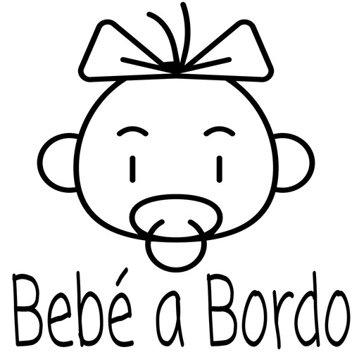 Adesivo baby bordo - a,
