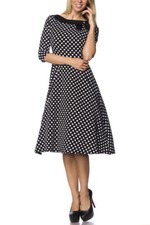 Abito Rockabilly a pois e