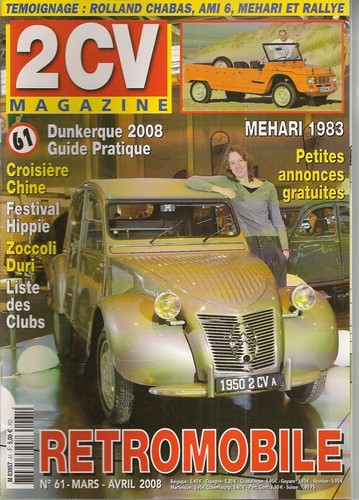 2cv magazine citroen mehari - 2cv,