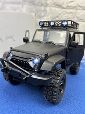 Auto Jepp Total Black Radiocomandata Scala  1:14 4x4 Completa  Di Batteria