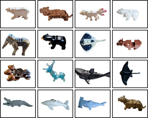 Lego animali animals - animals, squali