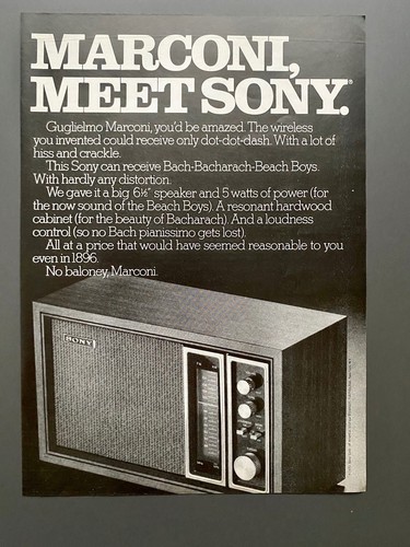Sony radio marconi - radio, incontra