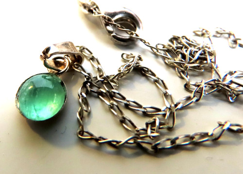 Ciondolo cabojón argento 925 - argento,
