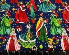 Tina SCRAP Lycra 9"x14"+ Bicchiere Natalizio Personalizzato Principessa Belle Disney Tessuto