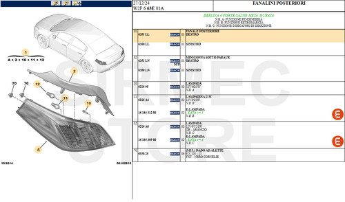 6351ll fanale posteriore - fanale,