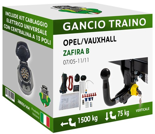 Gancio verticale estraibile - gancio,