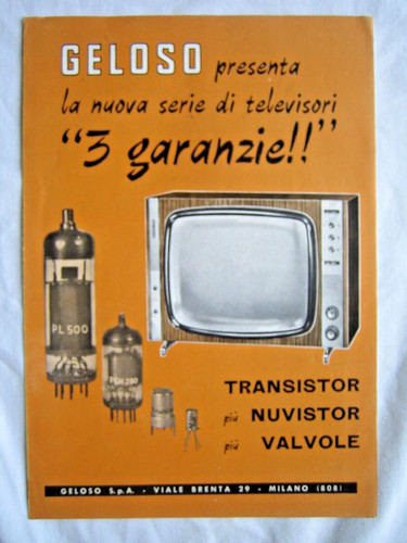 Brochure geloso milano 1966 - brochure,