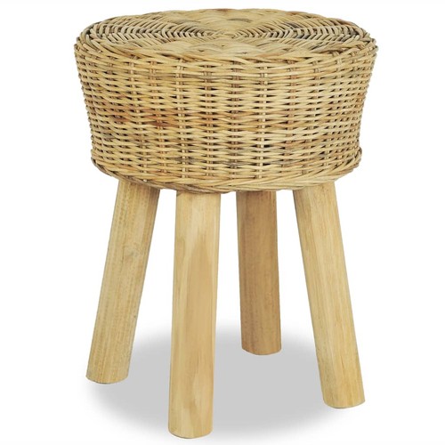 Sgabello rattan naturale - sgabello,