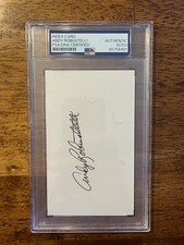 Scheda indice autografata Andy