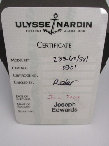 Orologio ulysse nardin - ulysse,