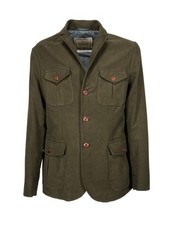 CAPALBIO Collina Miskin – Giacca fustagno fango 4 tasche, corozo, Made in Italy