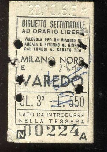 Biglietto treno ferrovia - treno,