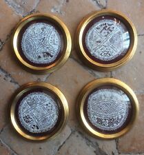 4 Merletti A Tombolo Incorniciati da collezione Cm25