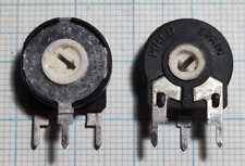 2X POTENZIOMETRO/TRIMMER VERTICALE, 100kohm, ORIGINALE PIHER, NUOVO (NOS)