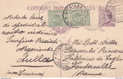Licciana intero postale - (ms),