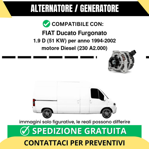 Alternatore fiat ducato - alternatore,