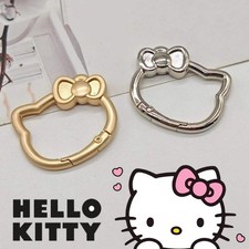 Hello Kitty Portachiavi Metallo Moschettone Clip Ciondolo Fai da Te Fibbia Accessorio