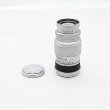 Leica 9 cm (90 mm) f4 Elmar M39 LTM obiettivo cromato/pelle #166