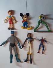  ACTION FIGURE CAPITAN HARLOC  BATMAN  SPIDERMAN  JEEG ROBOT  TOPOLINO PINOCCHIO