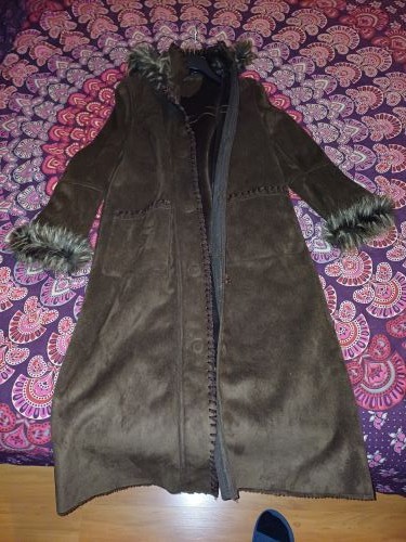 Giacca lunga modello - , shearling