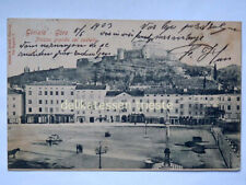 GORIZIA GORZ Piazza grande col castello vecchia cartolina 7