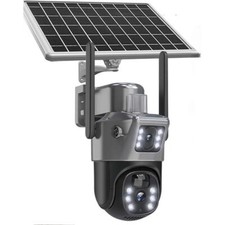 Telecamera 4g 8 Mpx 4k Solare a doppio schermo