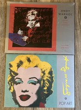 Set 2 libri stampati originali Andy Warhol nuovi Marylin Pop Art no firmati no haring 