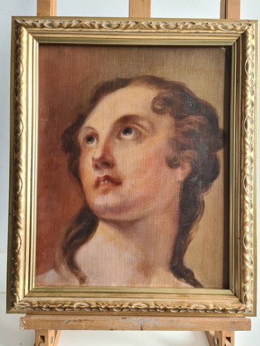Quadro ritratto olio tela - quadro,