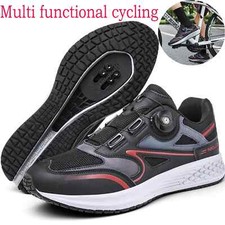 Scarpe Ciclismo Uomo Outdoor Casual Fibbia Spinning Multifunzione Multi Terreno